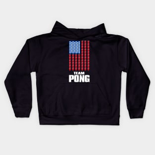 Beer Pong American Flag T shirt 4th of July  Merica USA T-Shirt Kids Hoodie